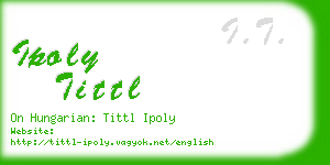 ipoly tittl business card